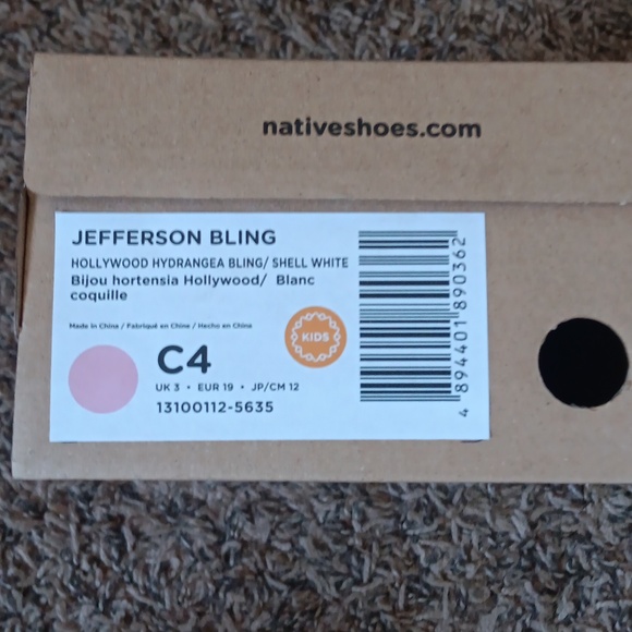 Native Brand Glitter Slip-On Shoes - Pink and Blue New In Box - Picture 4 of 7